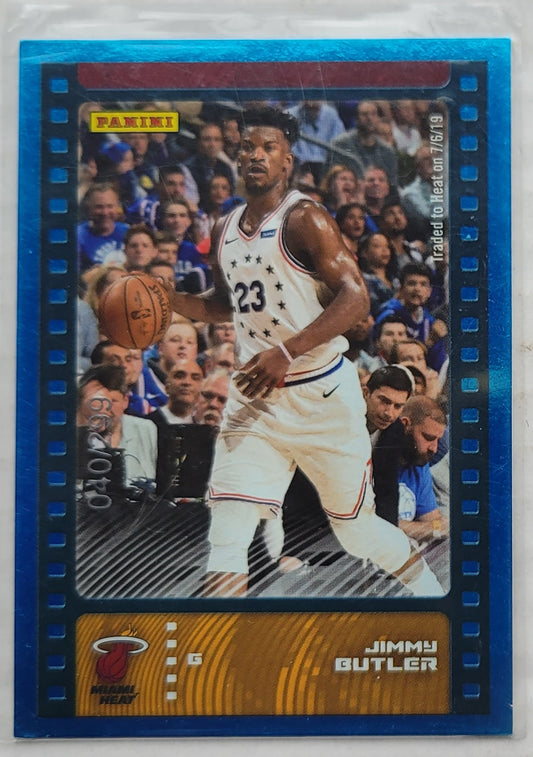 Jimmy Butler - 2019-20 Panini Stickers Cards Blue Foil #24 - 040/299
