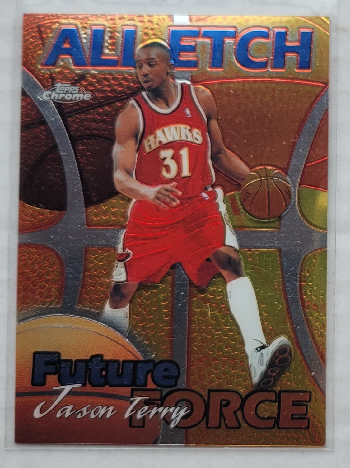 Jason Terry - 1999-00 Topps Chrome All-Etch #AE22