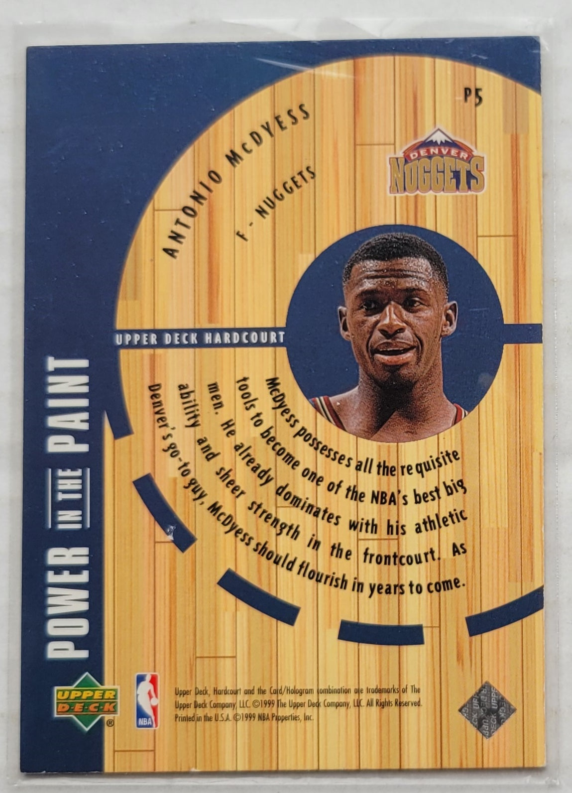 Antonio McDyess - 1999-00 Upper Deck Hardcourt Power in the Paint #P5