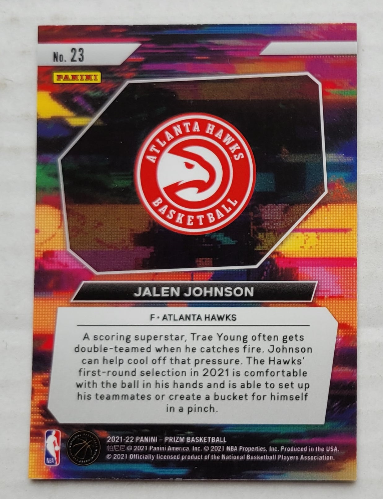 Jalen Johnson - 2021-22 Panini Prizm Draft Picks Instant Impact #8