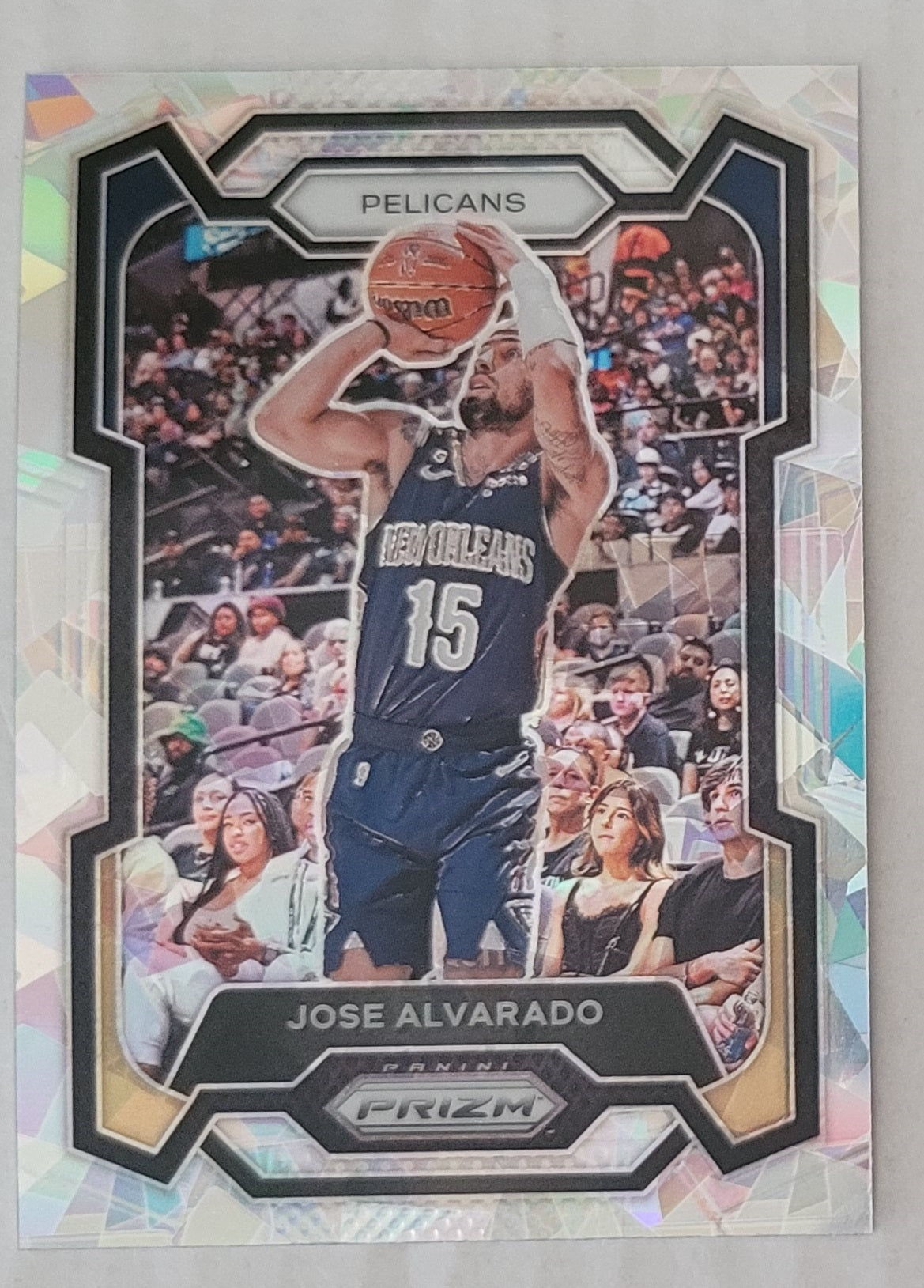 Jose Alvarado - 2023-24 Panini Prizm Prizms Ice #244