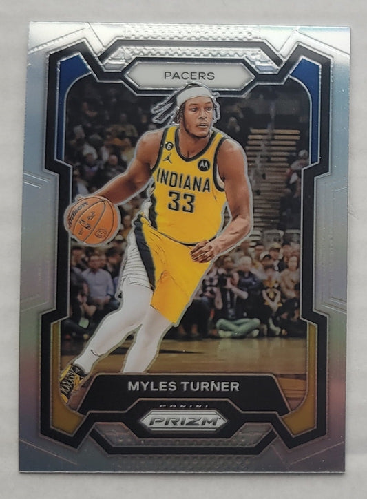 Myles Turner - 2023-24 Panini Prizm Prizms Silver #34