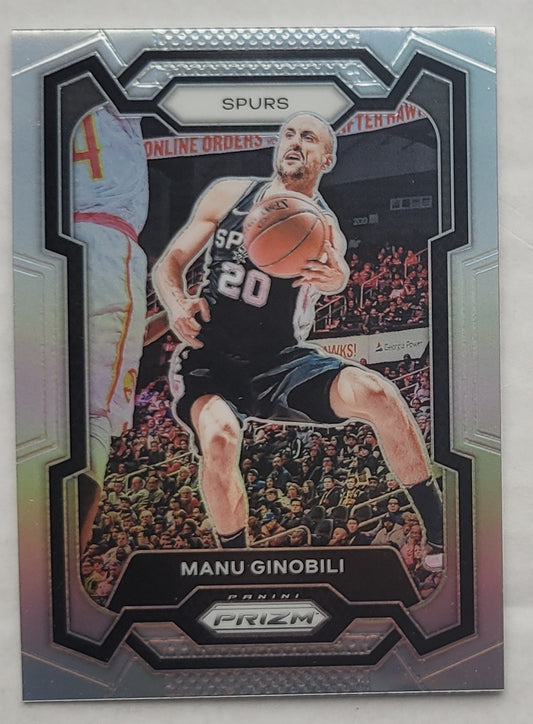 Manu Ginobili - 2023-24 Panini Prizm Prizms Silver #190