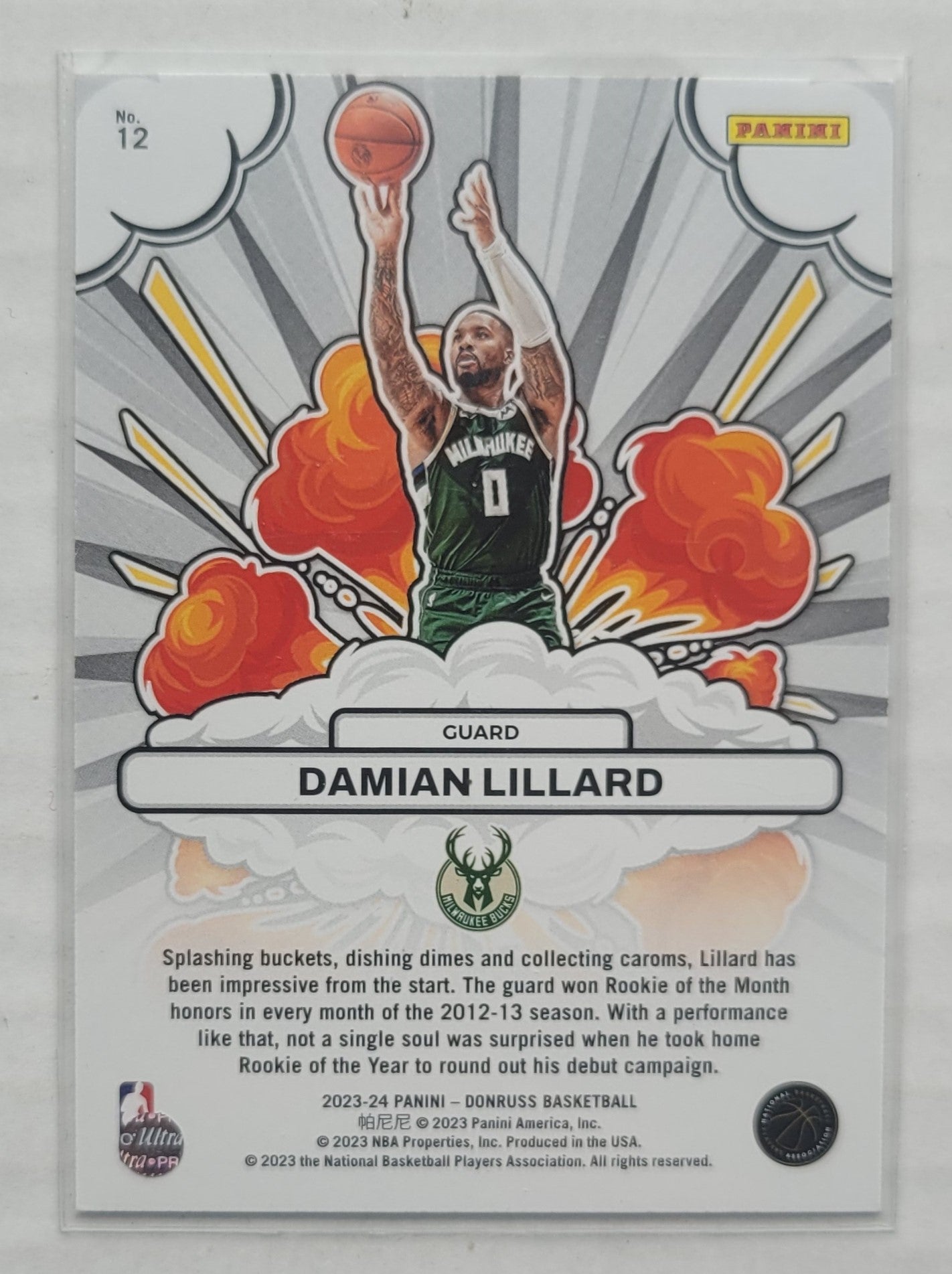 Damian Lillard - 2023-24 Donruss Bomb Squad #12