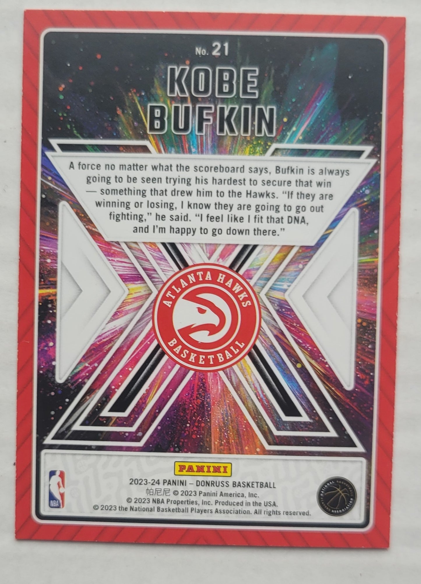 Kobe Bufkin - 2023-24 Donruss Great X-Pectations #21