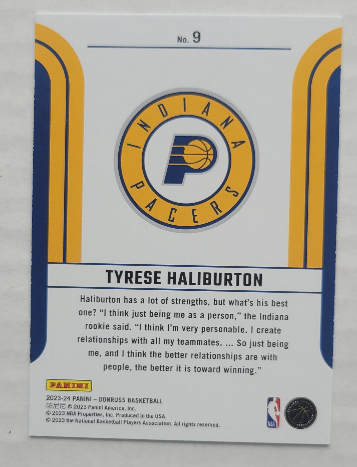 Tyrese Haliburton - 2023-24 Donruss Franchise Features #9