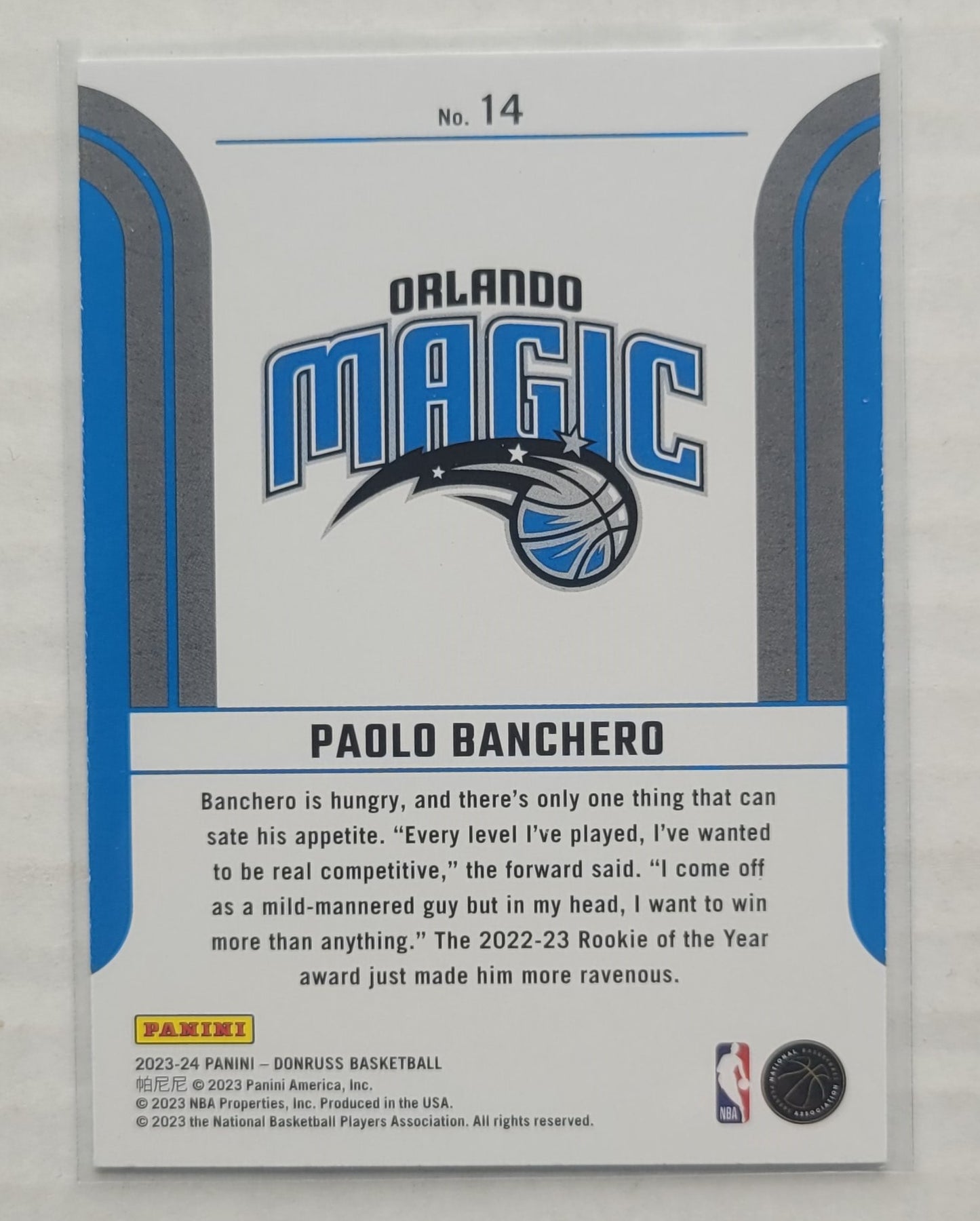 Paolo Banchero - 2023-24 Donruss Franchise Features #14