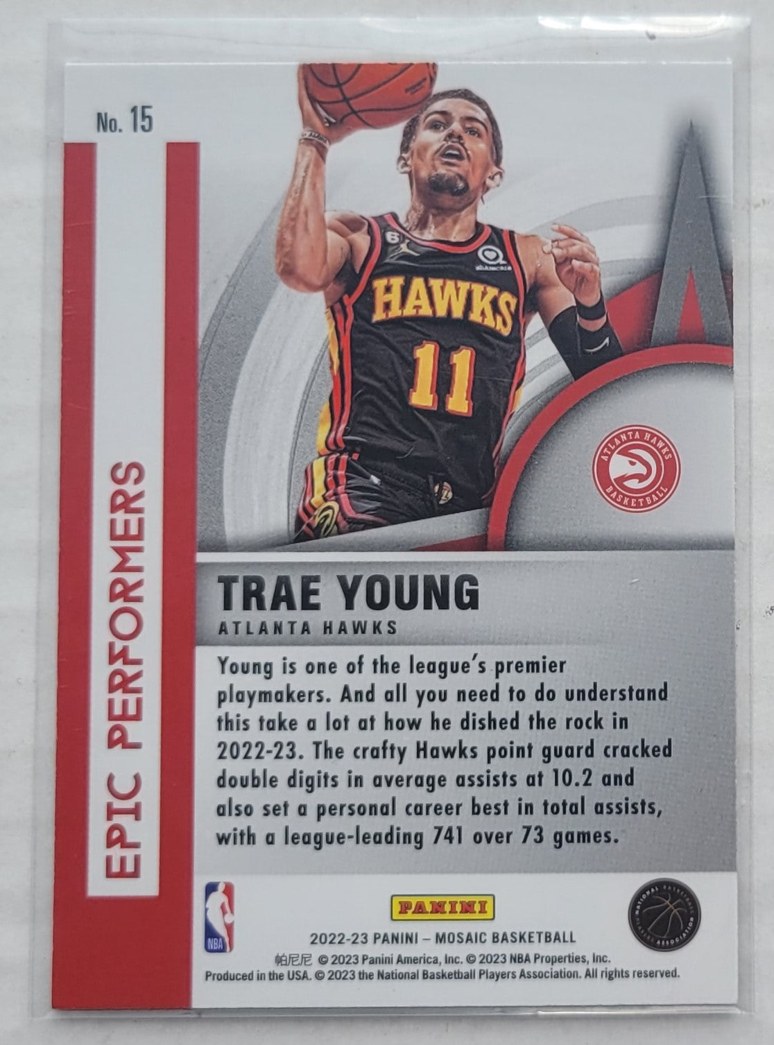 Trae Young - 2022-23 Panini Mosaic Epic Performers #15