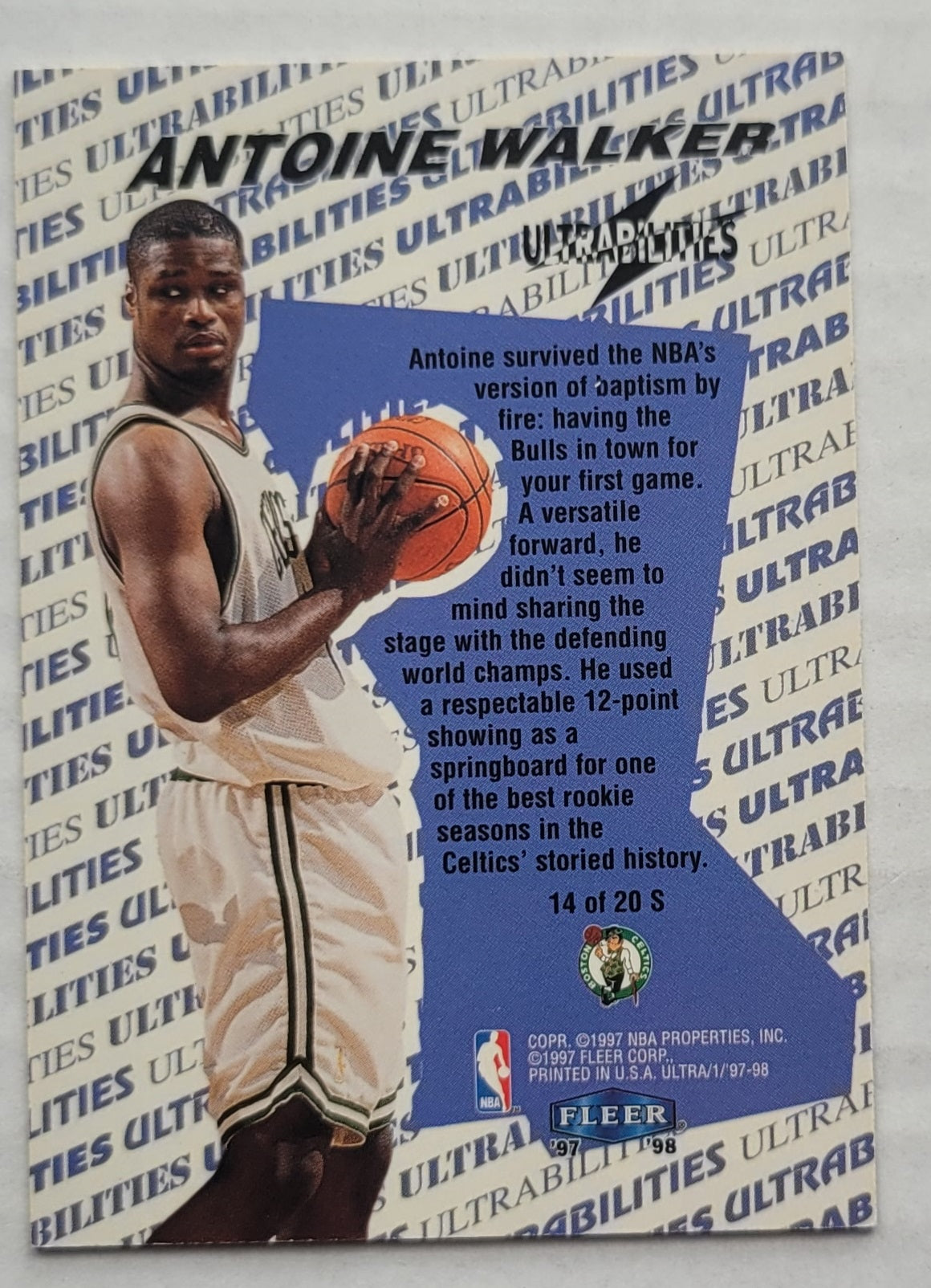 Antoine Walker - 1997-98 Ultra Ultrabilities #14