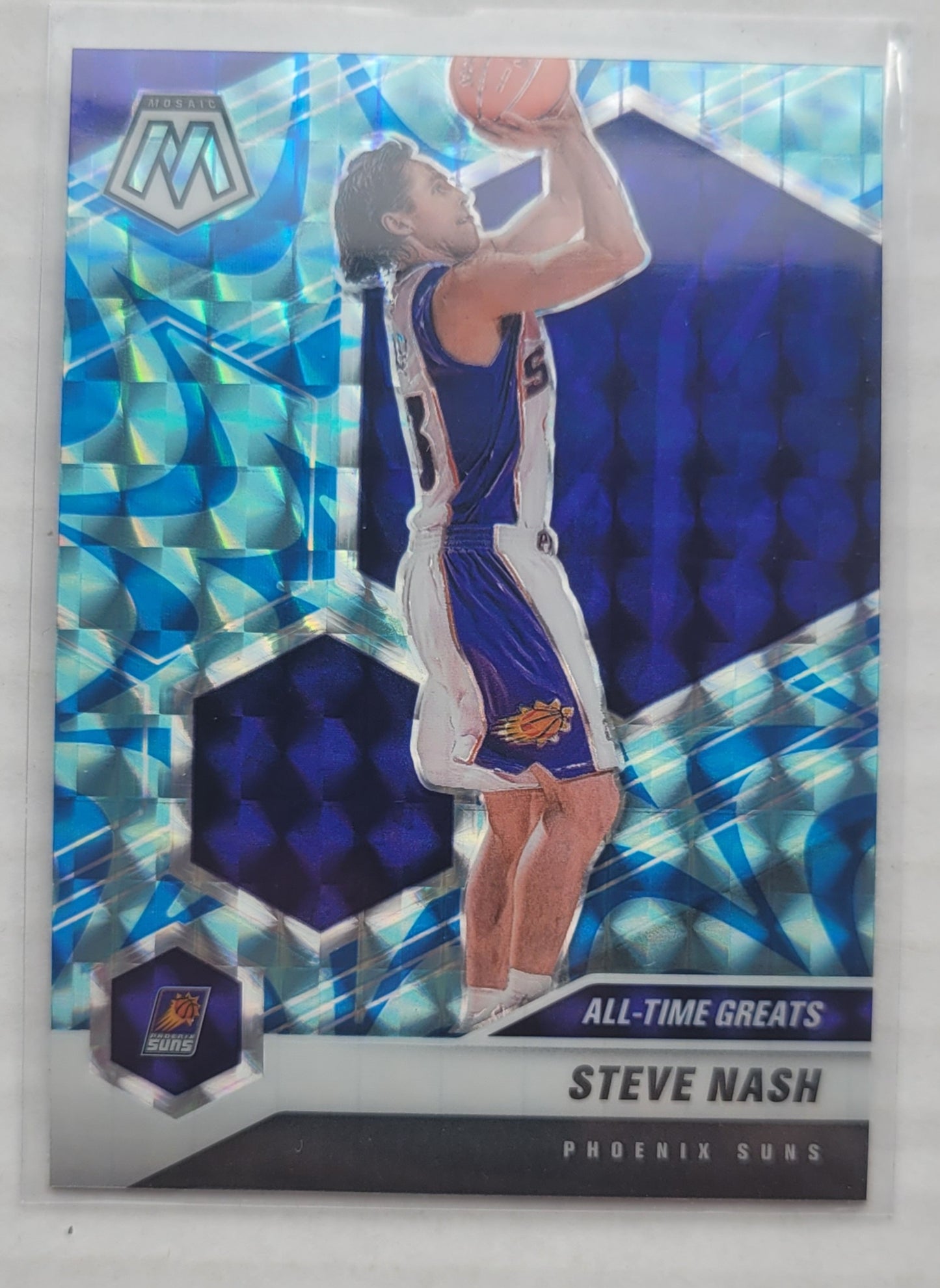 Steve Nash - 2020-21 Panini Mosaic Mosaic Reactive Blue #286