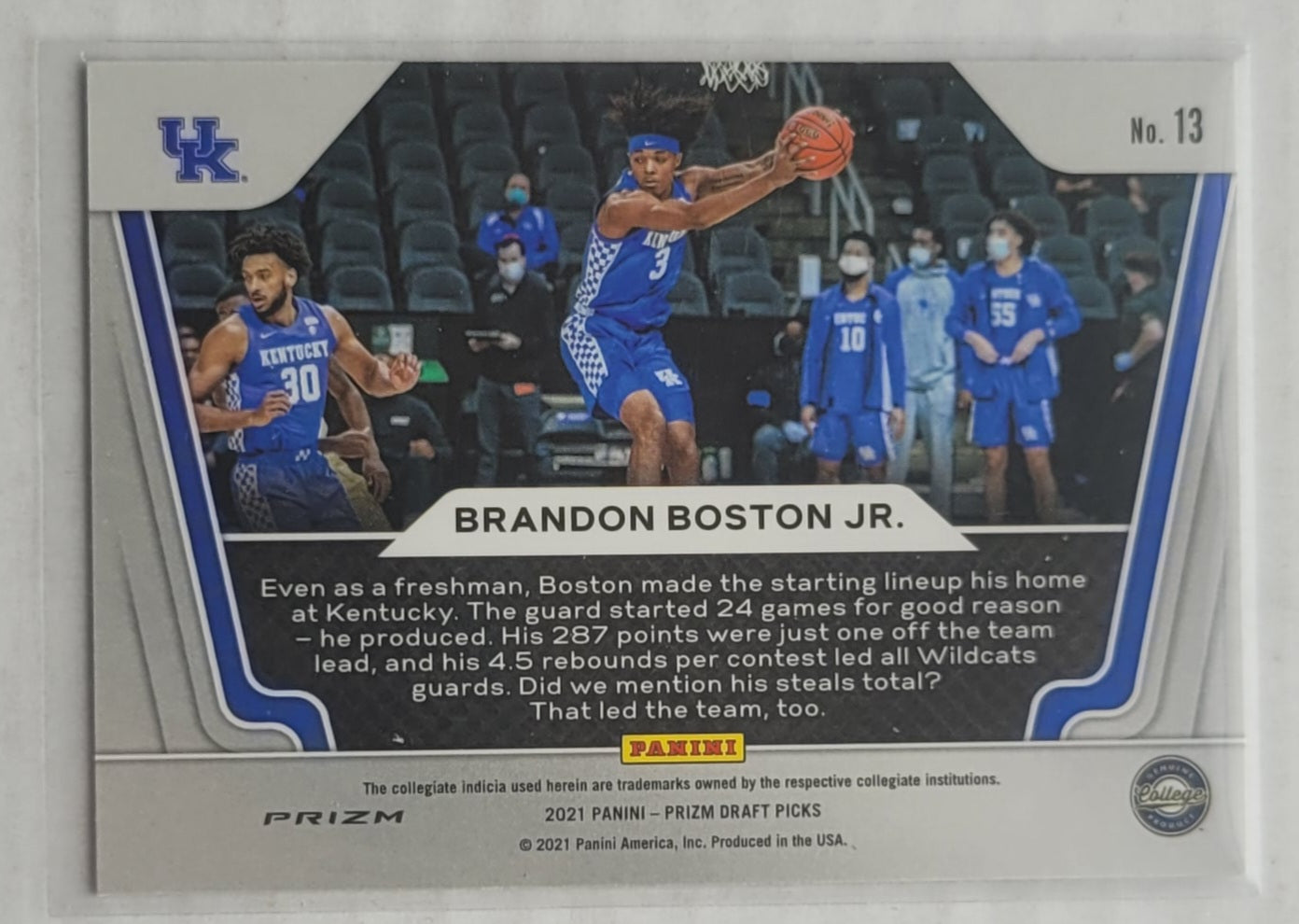 Brandon Boston Jr. - 2021-22 Panini Prizm Draft Picks Widescreen Prizms Circles #13