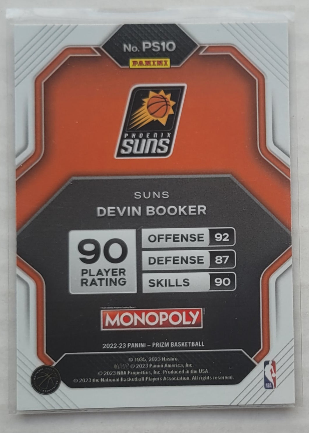 Devin Booker - 2022-23 Panini Prizm Monopoly All-Stars #PS10