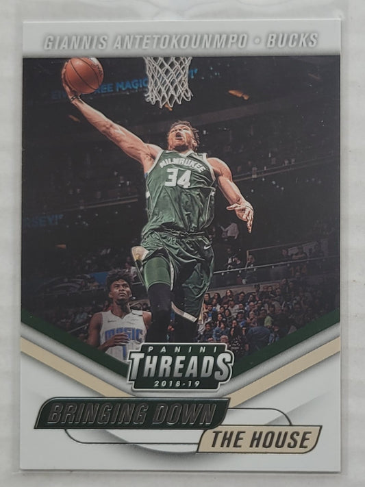 Giannis Antetokounmpo - 2018-19 Panini Threads Bringing Down the House #4