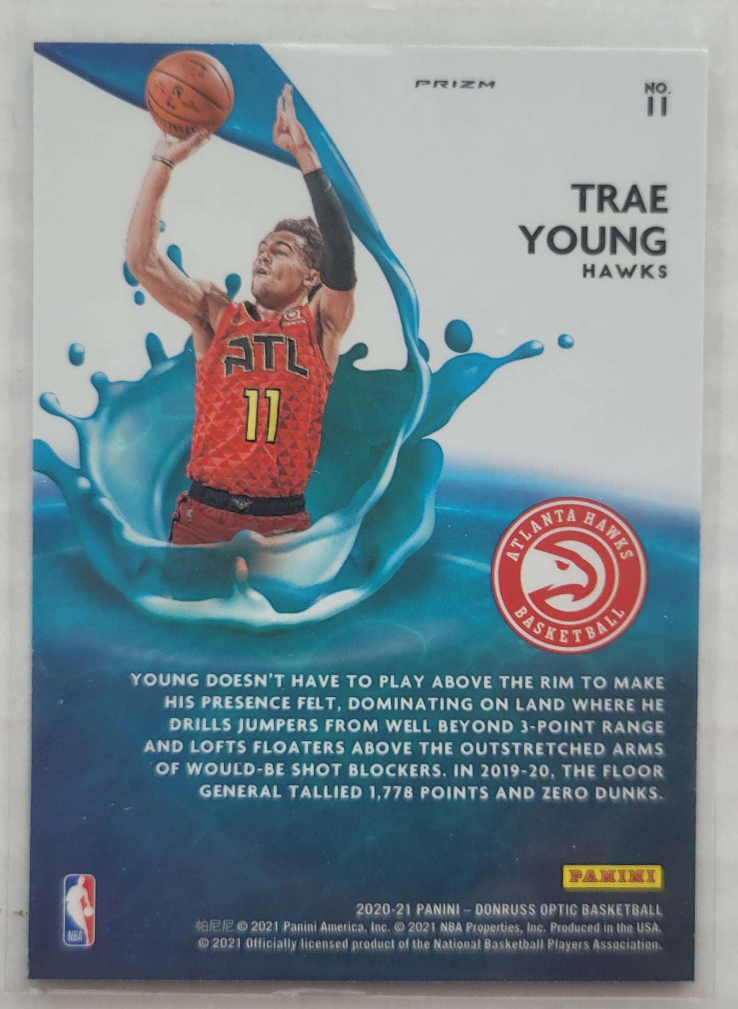 Trae Young - 2020-21 Donruss Optic Splash Holo #11