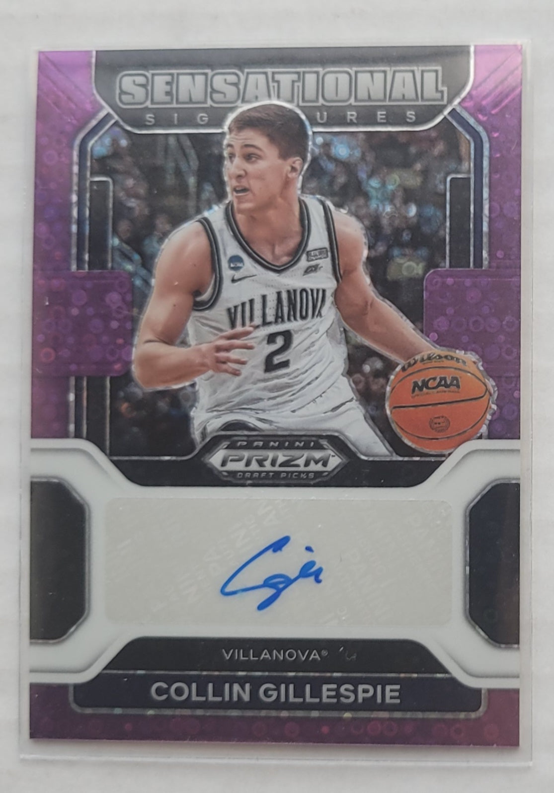 Collin Gillespie - 2022-23 Panini Prizm Draft Picks Draft Picks Autographs Prizms Purple Circles #SS-CGI - 07/50