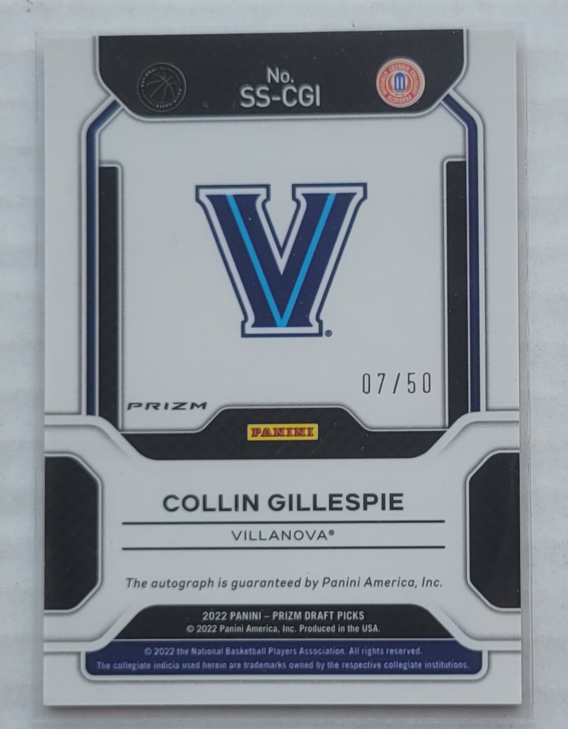 Collin Gillespie - 2022-23 Panini Prizm Draft Picks Draft Picks Autographs Prizms Purple Circles #SS-CGI - 07/50