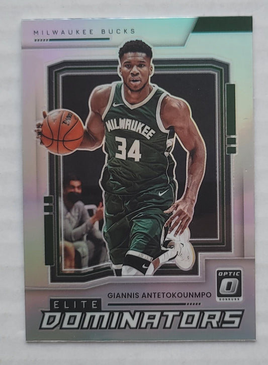 Giannis Antetokounmpo - 2021-22 Donruss Optic Elite Dominators Holo #5