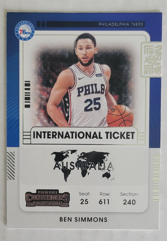 Ben Simmons - 2020-21 Panini Contenders International Ticket #5