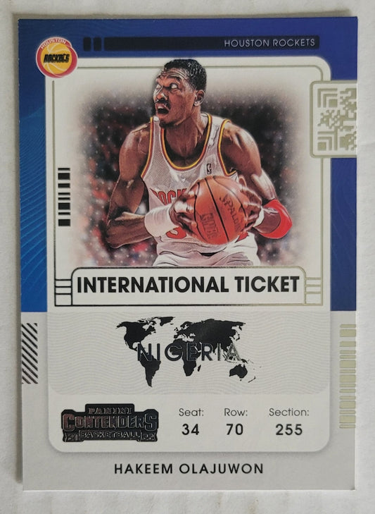 Hakeem Olajuwon - 2021-22 Panini Contenders International Ticket #30