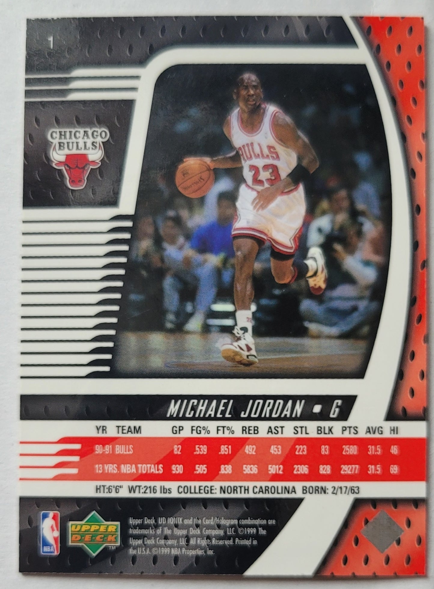 Michael Jordan - 1998-99 UD Ionix #1