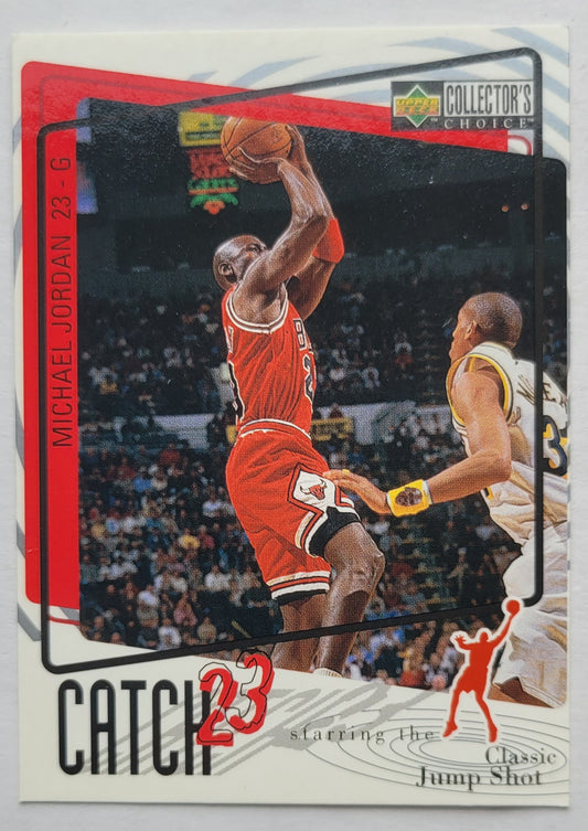 Michael Jordan - 1997-98 Collector's Choice International European #192 Catch 23 Jump Shot