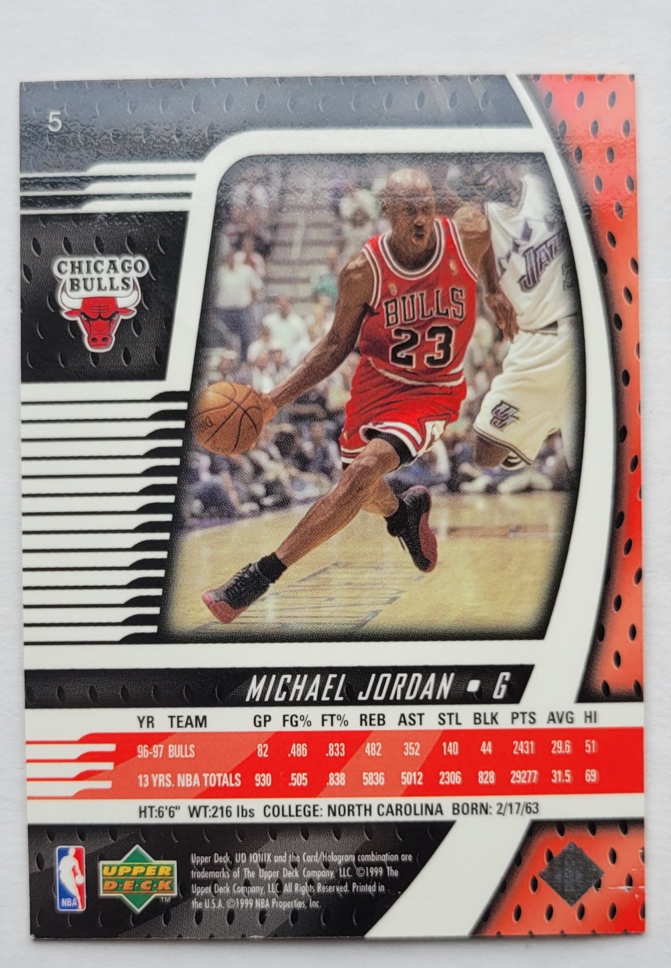 Michael Jordan - 1998-99 UD Ionix #5