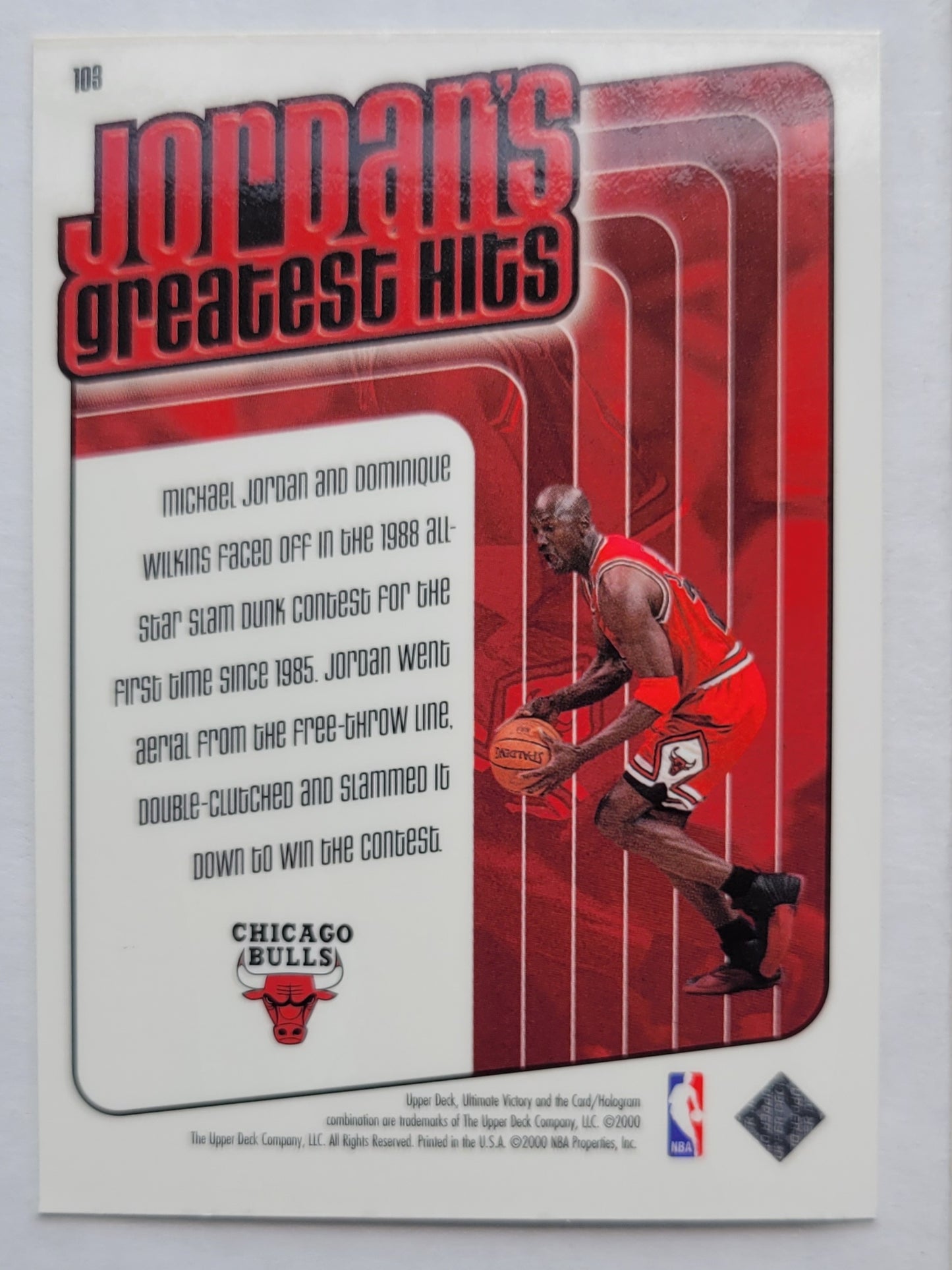 Michael Jordan - 1999-00 Ultimate Victory #103 GH