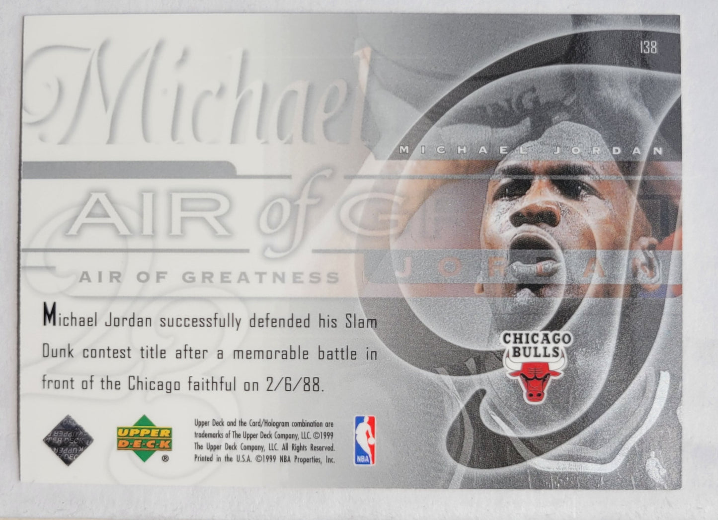 Michael Jordan - 1999-00 Upper Deck #138 AIR