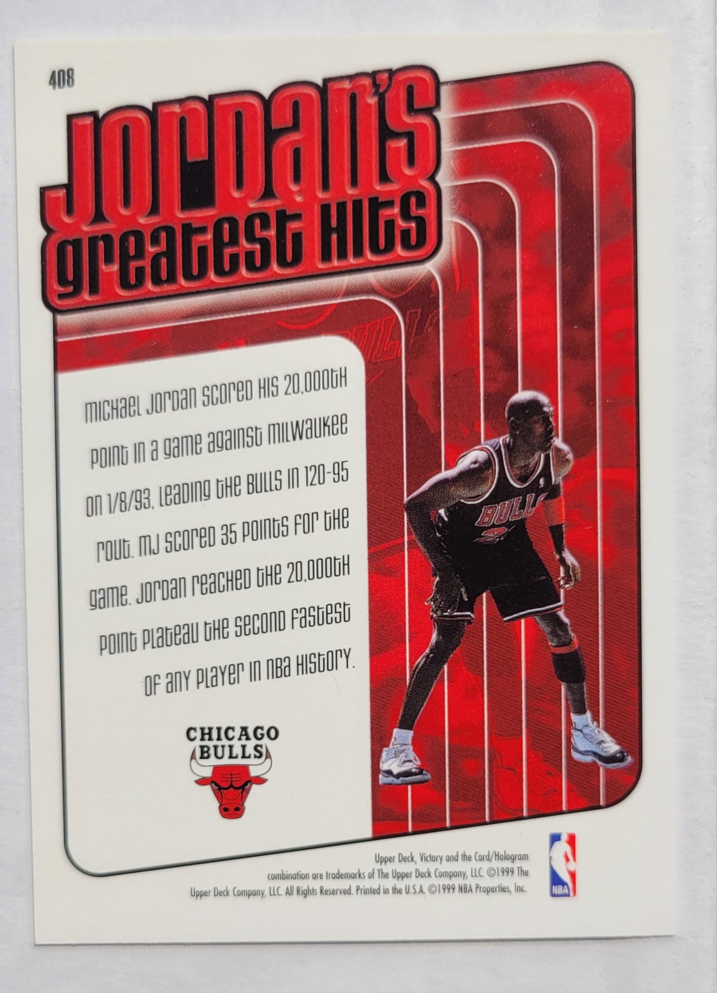 Michael Jordan - 1999-00 Upper Deck Victory #408 GH