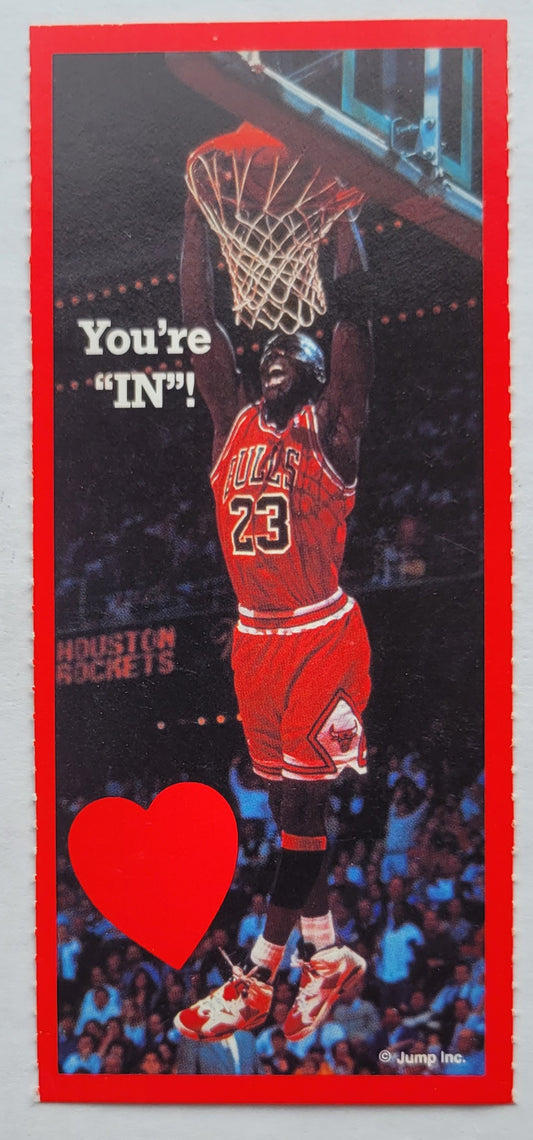 Michael Jordan - 1991 Cleo Michael Jordan Valentines #NNO You're "IN"!