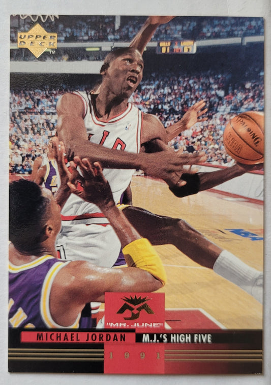 Michael Jordan - 1993-94 Upper Deck Mr. June #MJ2 M.J.'s High Five