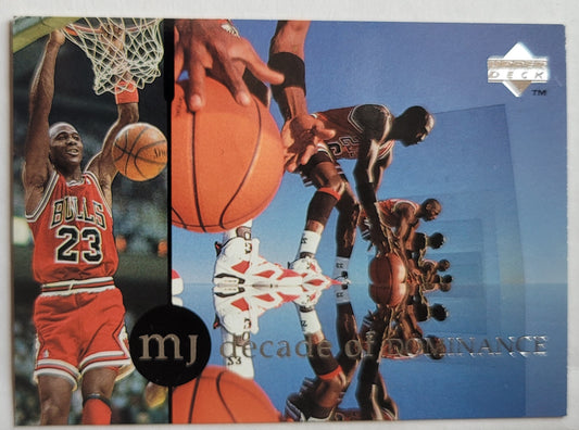 Michael Jordan - 1994-95 Collector's Choice International Spanish Decade of Dominance #J7 1991 NBA Title