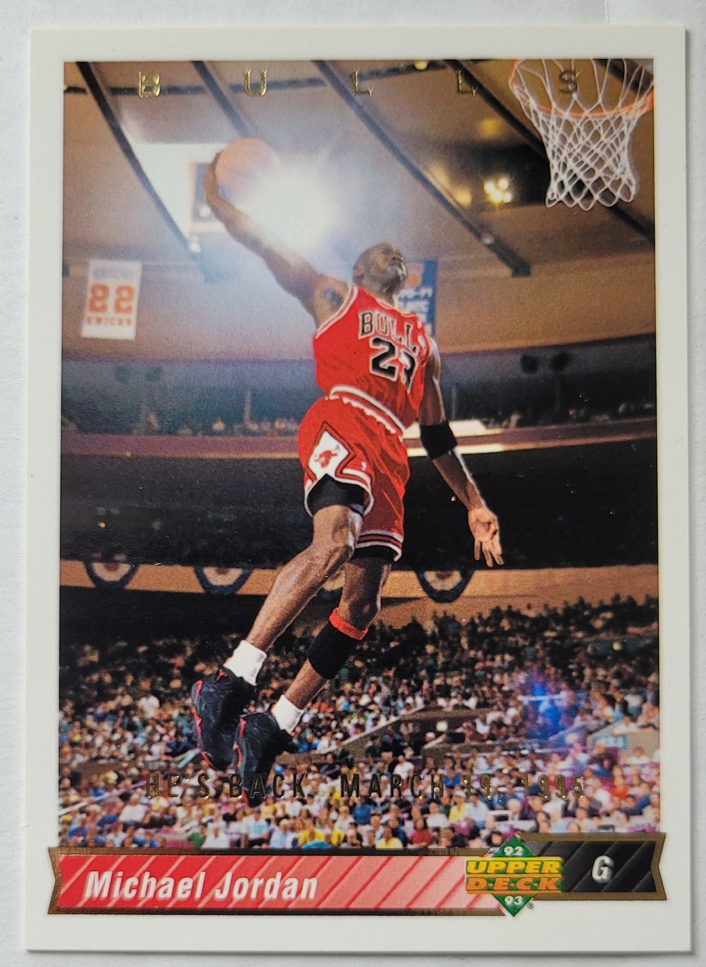 Michael Jordan - 1994-95 Upper Deck Jordan He's Back Reprints #23A 92-93 Upper Deck