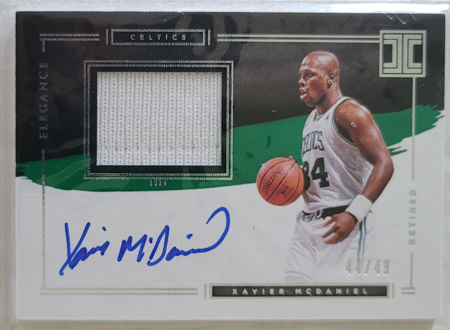 Xavier McDaniel - 2020-21 Panini Impeccable Elegance Retired Jersey Autographs #ER-XMN - 44/49