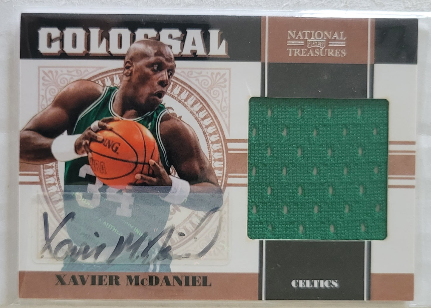 Xavier McDaniel - 2010-11 Playoff National Treasures Colossal Materials Signatures #42 - 17/20