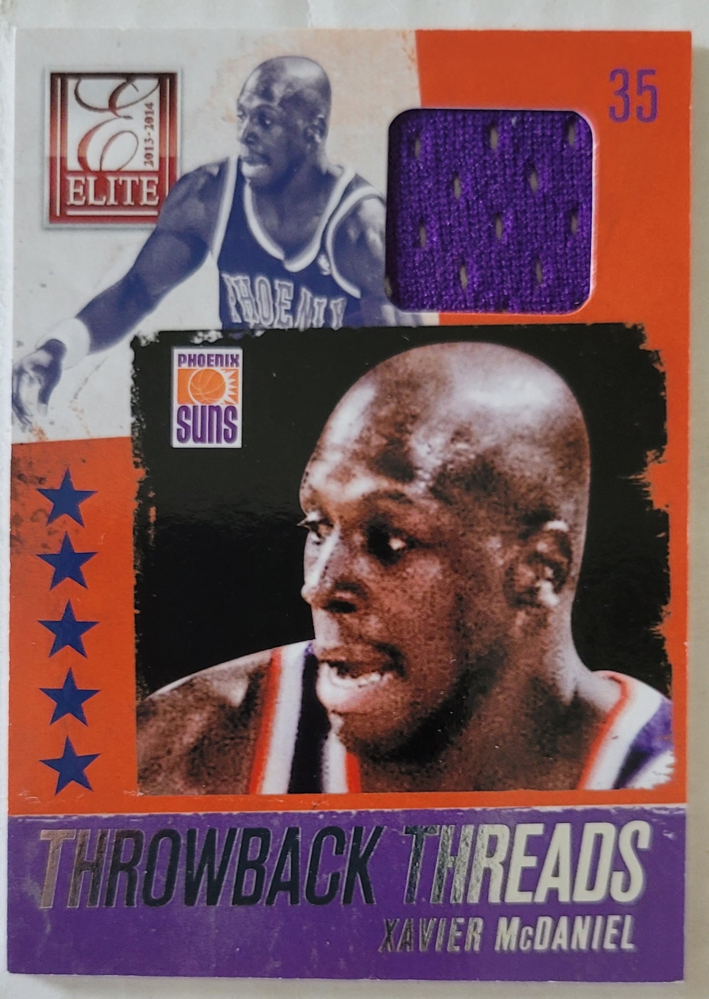 Xavier McDaniel - 2013-14 Elite Throwback Threads #19