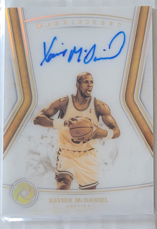 Xavier McDaniel - 2018-19 Panini Opulence Magnificent Autographs #MA-XMD - 22/79