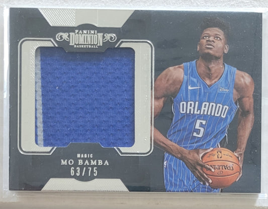 Mo Bamba - 2018-19 Panini Dominion Mammoth Materials #MM-MBB - 63/75