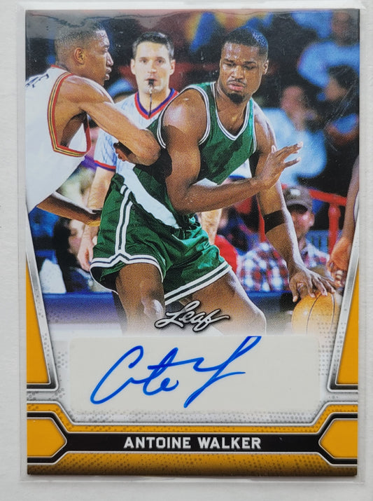 Antoine Walker - 2021 Leaf Multisport Blaster Autographs Gold #BA-AW1