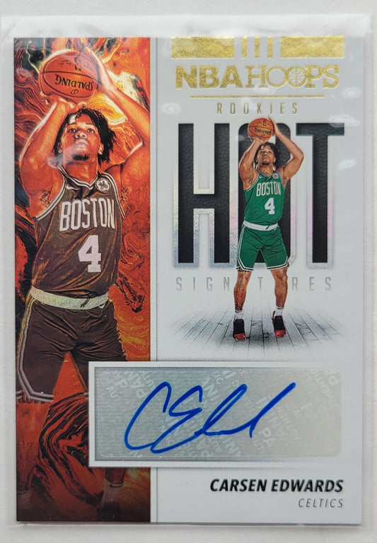 Carsen Edwards - 2019-20 Hoops Hot Signatures Rookies #HR-CEW