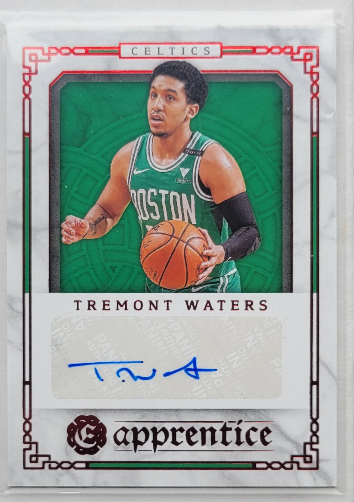 Tremont Waters - 2020-21 Panini Chronicles Excalibur Apprentice Signatures Red #APR-TRM