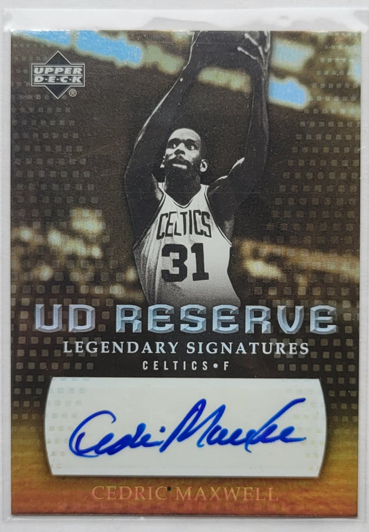 Cedric Maxwell - 2006-07 UD Reserve Legendary Signatures #CM