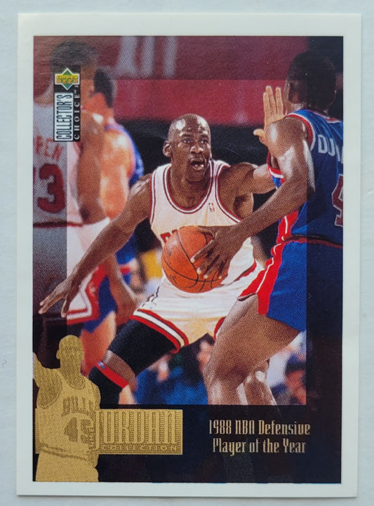 Michael Jordan - 1995-96 Collector's Choice European Stickers Michael Jordan #MJ3 1988 NBA Defensive POY