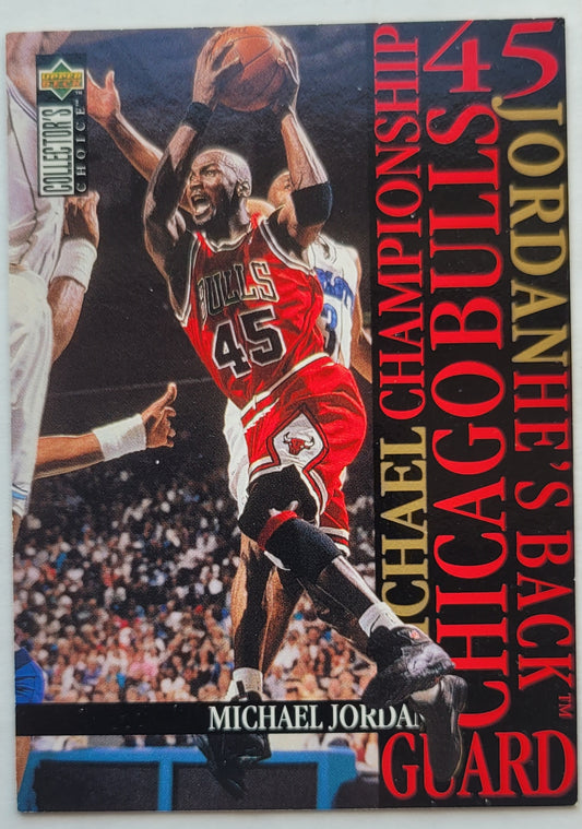 Michael Jordan - 1995-96 Collector's Choice Jordan He's Back #M4 Playoffs versus Charlotte