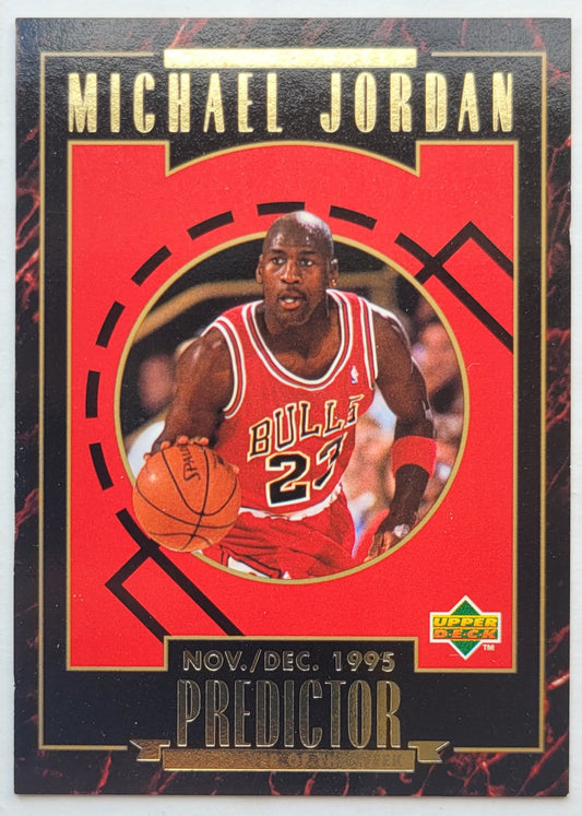 Michael Jordan - 1995-96 Upper Deck Predictor Player of the Week Redemption #H1 Nov./Dec.