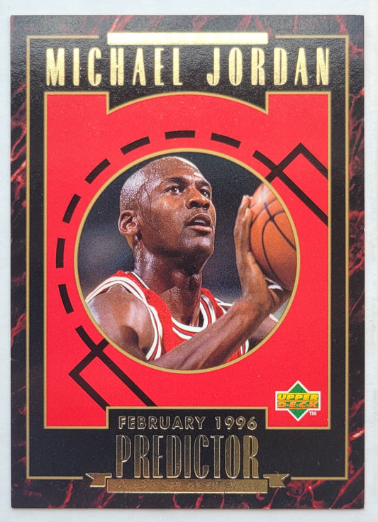 Michael Jordan - 1995-96 Upper Deck Predictor Player of the Week Redemption #H3 Feb.