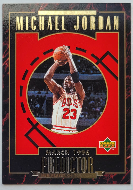 Michael Jordan - 1995-96 Upper Deck Predictor Player of the Week Redemption #H4 Mar.