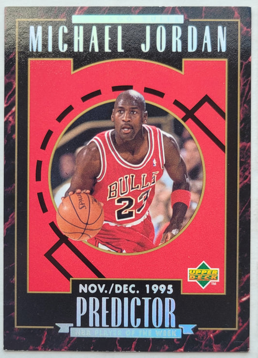 Michael Jordan - 1995-96 Upper Deck Predictor Player of the Week #H1 Nov./Dec. W