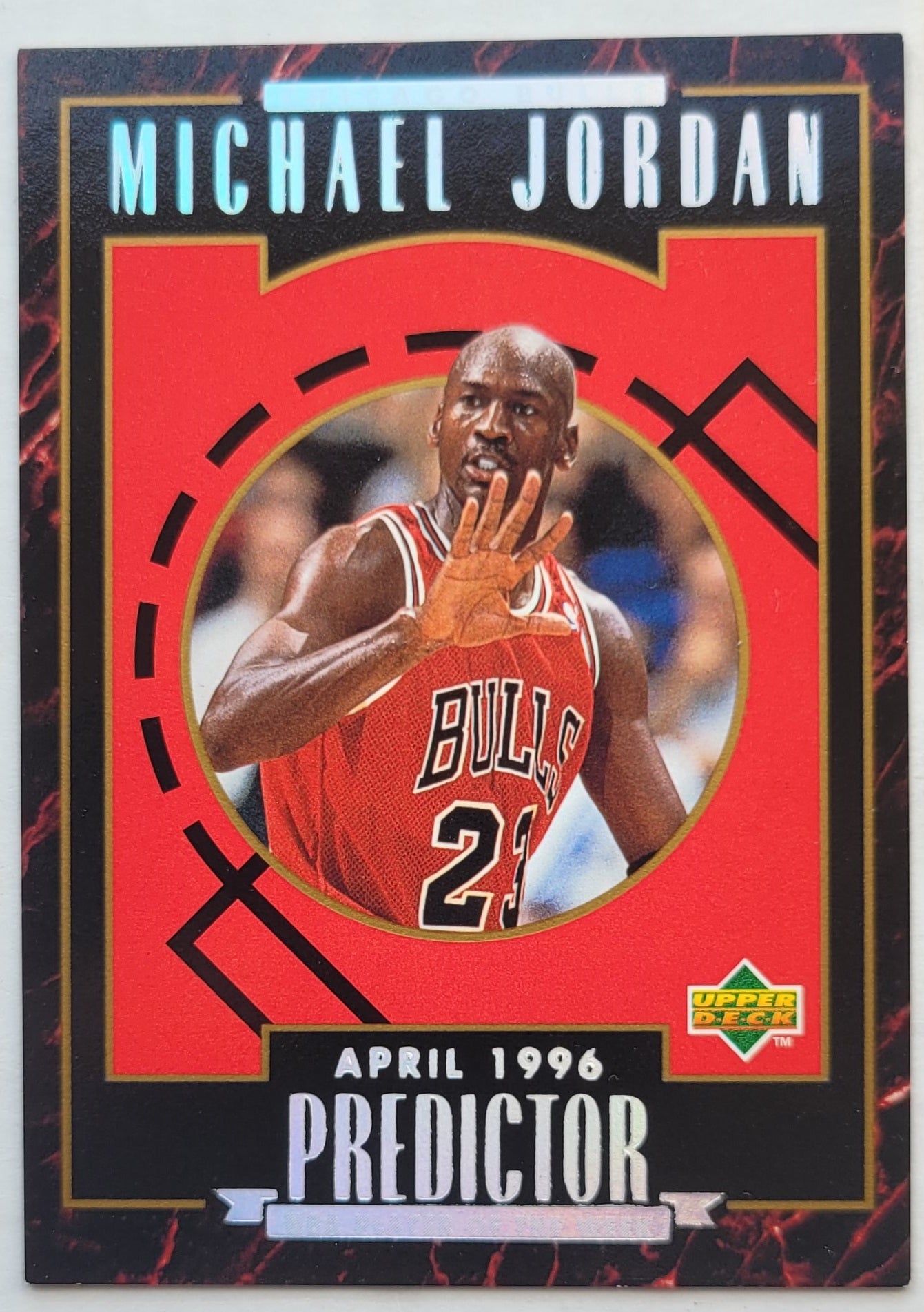 Michael Jordan - 1995-96 Upper Deck Predictor Player of the Week #H5 April L