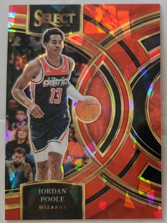 Jordan Poole - 2023-24 Select Prizms Red Cracked Ice #183